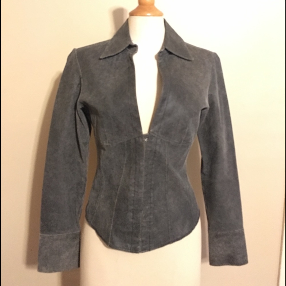 Last Chance! Barami distressed leather jacket